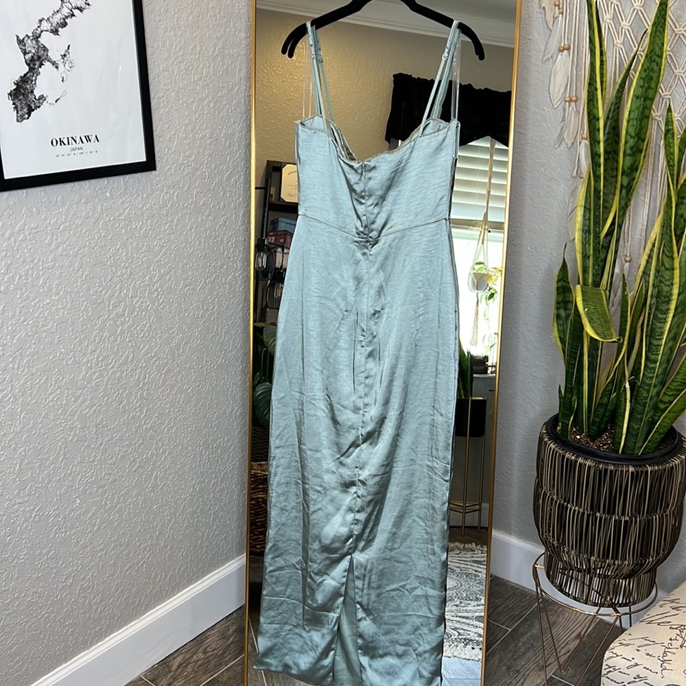 HOUSE OF CB 'Costanza' Light Jade Maxi Dress NWOT - Picture 9 of 12